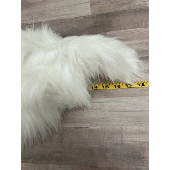 Vtg 90’s Playful‎ Plush Cat Kitten Pink Bow Kellytoy Faux Fur White Blue Eyes - Picture 10 of 10